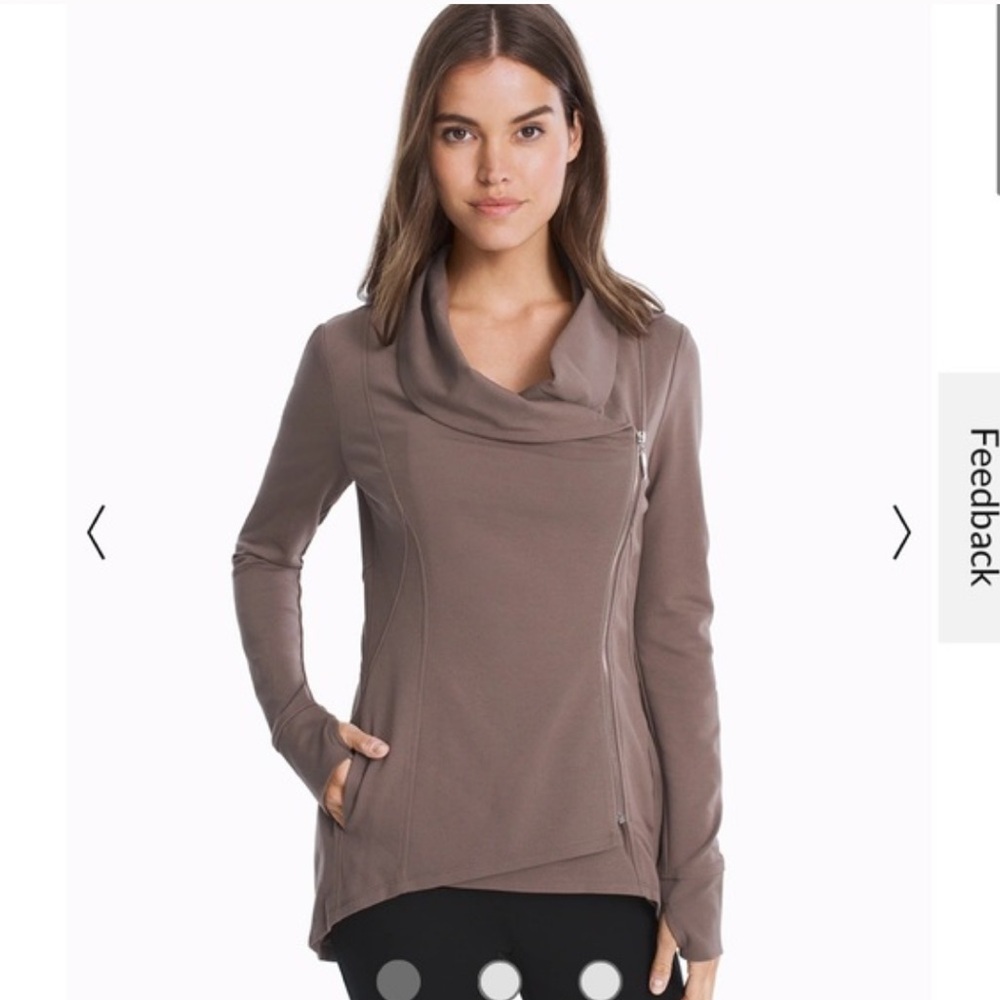 White House Black Market Brown Cowl Neck Sweater